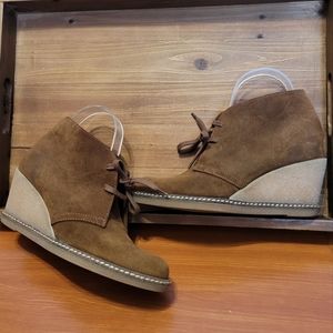 J.Crew Brown Suede Ankle Booties